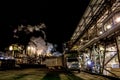 Ethanol Manufacturing Plant at night