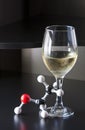 Ethanol molecule and wine