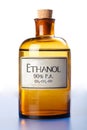 Ethanol, pure ethyl alcohol in bottle Royalty Free Stock Photo