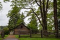 Historic Jackson House Log Cabin in Washington State