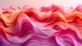 Ethereal Abstract Art, background with colorful waves. Vivid colors, shades of peach, pink