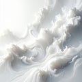 Abstract White Swirling Clouds and Waves Royalty Free Stock Photo