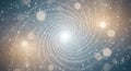 Abstract Spiral of Light and Particles Royalty Free Stock Photo