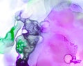 Ethereal Art Pattern. Alcohol Ink Wash