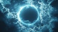 Ethereal background of cloud computing with interconnected clouds, data and connectivity.