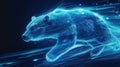 Ethereal Bear in Motion Royalty Free Stock Photo