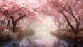 the ethereal beauty of cherry blossoms in full bloom