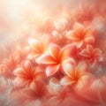 Ethereal Blossom Essence: Abstract Plumeria Frangipani Background