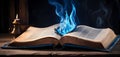 Ethereal Blue Fire Book