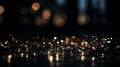 Ethereal bokeh lights on a dark backdrop, evoking a magical atmosphere for celebrations