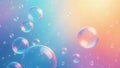 Ethereal bubbles floating in a pastel dreamland, a serene and colorful abstract background image. Generative AI Royalty Free Stock Photo