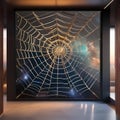 An ethereal, celestial spider weaving intricate cosmic webs that capture stardust and wandering stars3