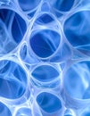 Ethereal Cellular Matrix in Blue Light Royalty Free Stock Photo