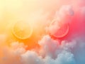 Abstract background with Soft Color diffusion and immersive Gradient radiance surrounding the viewer Royalty Free Stock Photo