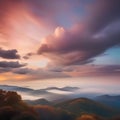 Ethereal clouds of color drifting across a serene and abstract landscape, invoking a sense of peace and tranquility3