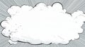 Ethereal Cloudscape Comic Frame With Speech Bubble