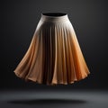 Ethereal 3d Model Of Woman\'s Skirt In Orange And Yellow