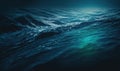 Ethereal Deep Blue Sea Water Texture for Dreamy Backgrounds. Royalty Free Stock Photo