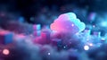 Digital Cloudscape Abstract Concept Royalty Free Stock Photo