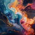 Ethereal Dreamscape: Vibrant Swirling Patterns in Abstract Mindscape Artwork