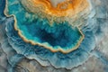 Ethereal Eden: Abstract Hot Spring Formations in Midair