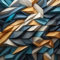 Ethereal Elegance: The Mesmerizing Dance of Geometry and Wood-inspired Hues Royalty Free Stock Photo