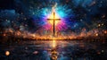 Ethereal Elemental Energy Manipulation in Surreal Abstract Realm: Power of Creation Visual Art with Surreal Perspective
