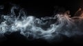 Ethereal Emanations: Enigmatic White Smoke in Solitude