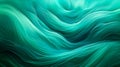 Ethereal emerald green waves flowing with silky smoothness, embodying tranquility