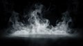 Ethereal Enigma Dynamic Smoke Explosion with an Empty Center for Spooky Halloween Atmosphere. created with Generative AI