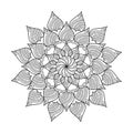 Ethereal Enigma Mandala coloring book page