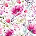 Ethereal floral pattern design