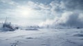 Ethereal Frozen Landscape: Unreal Engine\'s Breathtaking 8k National Geographic Photo