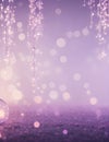 Ethereal Glow Blurred Fairy Light Backdrop Mockup Captivating Template for a Mesmerizing Visual Presentation Generative AI