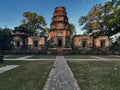 Ethereal Glow: Sunrise Over Prasat Kravan Temple, Angkor Wat, Siem Reap, Cambodia Royalty Free Stock Photo