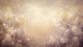 Ethereal golden feathers floating in a dreamlike haze, a serene and peaceful background image. Generative AI Royalty Free Stock Photo