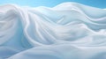 Ethereal Grace - Serene White Marble Waves in Azure Sky Royalty Free Stock Photo