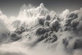 Ethereal grayscale gradient with dreamy cloud-like formations