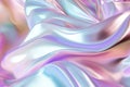 Ethereal Holographic Dream: Exploring the Close-Up of Pastel Neon Foil Background. Generative AI