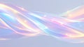 Ethereal holographic waves in a celestial pastel dance. AI generated