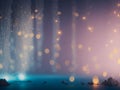 Ethereal Illumination Blurred Fairy Light Backdrop Mockup Captivating Template for a Breathtaking Generative AI