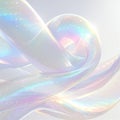 Ethereal iridescent swirls in pastel tones. AI generated