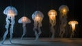 Ethereal Jellyfish Lanterns Illuminating Darkness