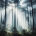 49 118. Ethereal misty forest effect_ An ethereal, mi