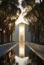 Ethereal Morning: Capturing the Grandeur of Modern Sacred Architecture