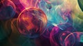Ethereal Orbs Abstract vivid Background Texture for Design and Decoration