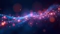 Ethereal Particle Stream in Deep Space