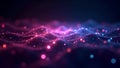 Ethereal Particle Waveform, Glowing, Luminescent