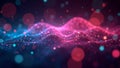 Ethereal Particle Waves in Vibrant Colors