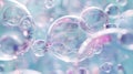 Ethereal Pastel Bubbles with Soft Bokeh and Delicate Network